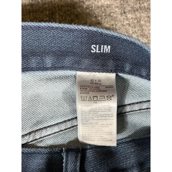 Banana Republic The Traveler Slim Fit Dark Wash Jeans Mens 32x28 - Picture 3 of 11